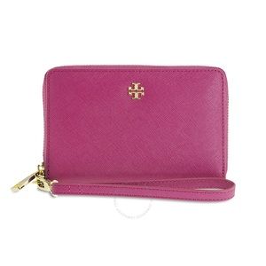 TORY BURCH “York Multi Task” Wristlet- Raspberry